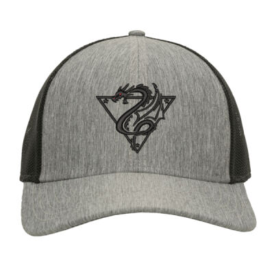 NJSP "Dragon Tattoo" Trucker Cap Black Stitch - Premium Low Pro Trucker Thumbnail