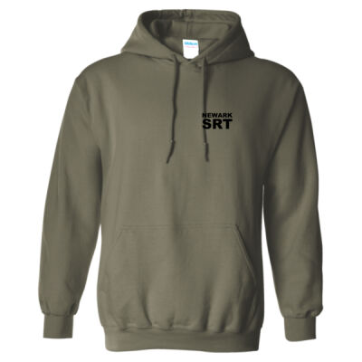ERO SRT Newark "Shield" Hoodie - Black Print - Heavy Blend™ Hooded Sweatshirt Thumbnail