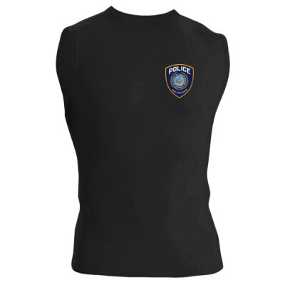 MTAPD Sleeveless "Muscle" Tee w/ Shield & Colour Logo - Compression Muscle Tee Thumbnail