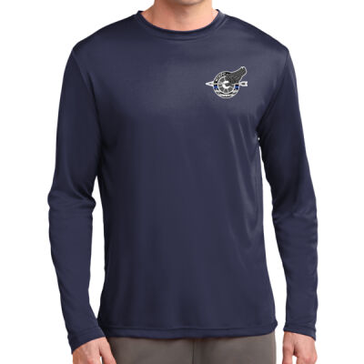 MTAPD HU "Blue Line" Dry Fit-Style Long-Sleeve Tee - Long Sleeve PosiCharge ® Competitor Tee Thumbnail